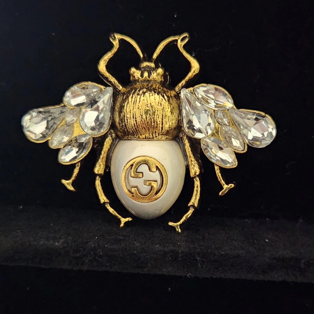 Fashion Vintage Bee Crystal(Gold) Brooch